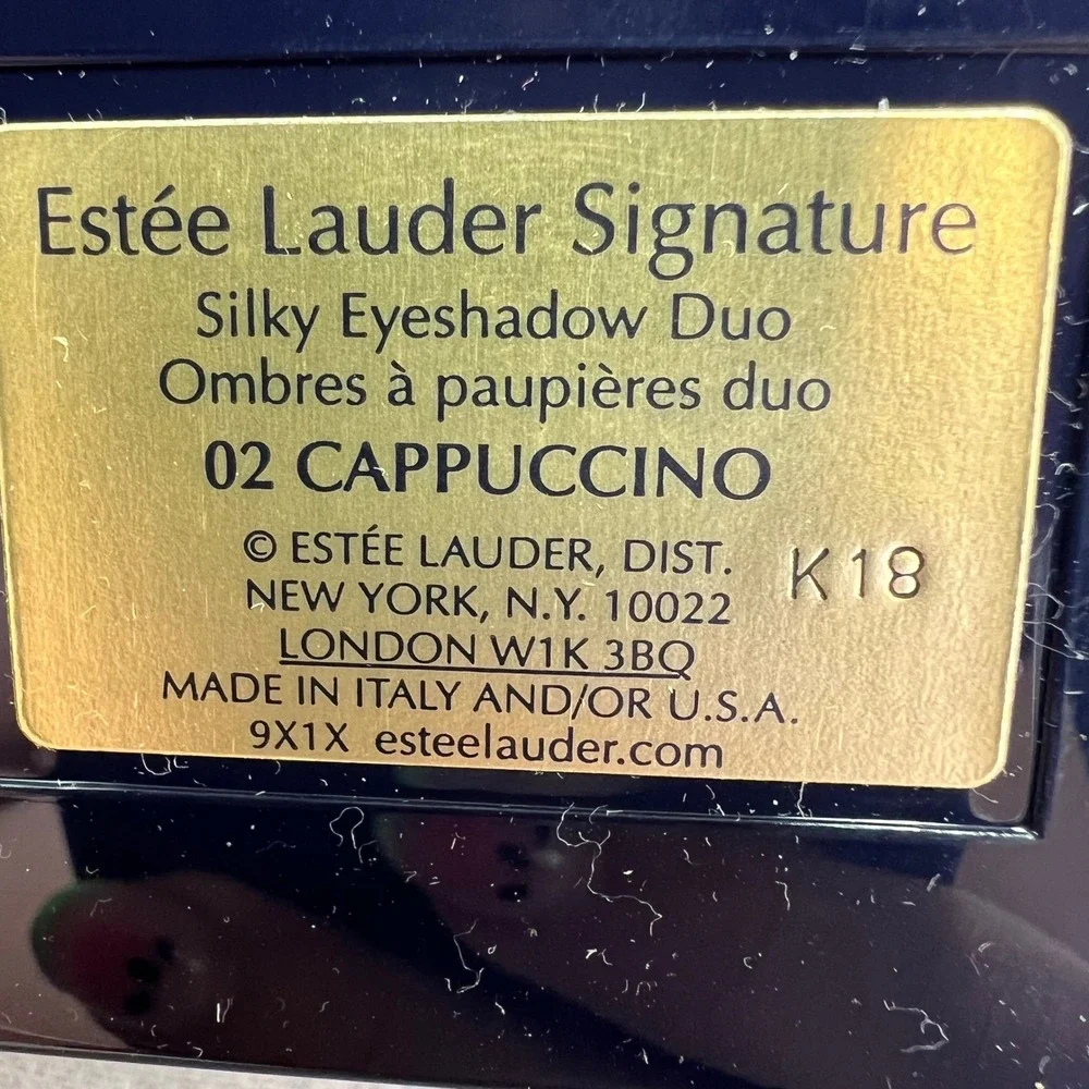 Estee Lauder Eyeshadow Duo 02 Cappuccino 2008 Vintage NOS With Box Matte Shimmer
